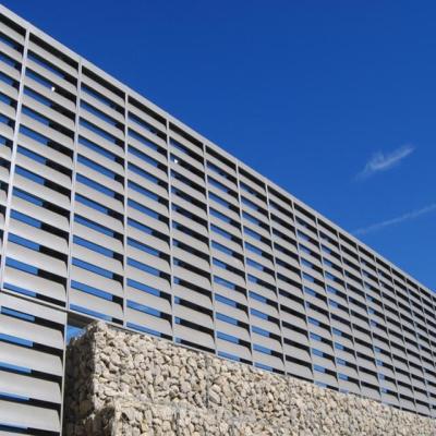 China Modern Outdoor Weather Proof Aluminum Grilles Acoustic Wall Canopy for sale