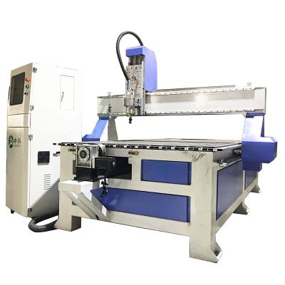 China Good quality 1325 wood working cnc 4 axis rotary wood router crazy for sale for sale