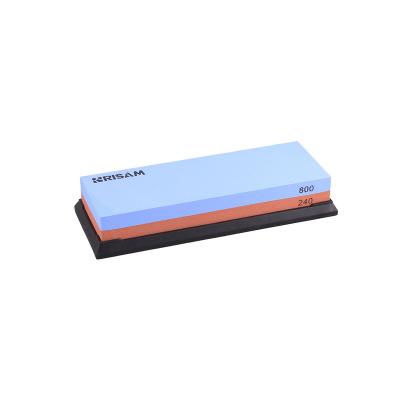 China Sharpening Knife Sharpening Stone Corundum Whetstone in 240#800#Knife Sharpener Stone in TPR Base for sale