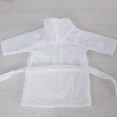 China Simple Bathrobes High Quality Baby Kids Hooded Bathrobe 100% Cotton for sale