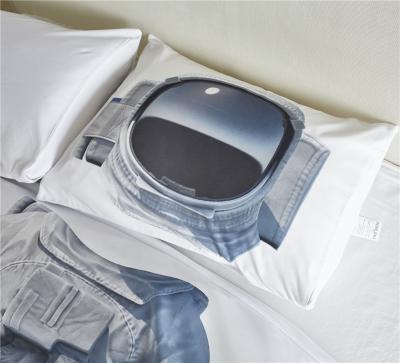 China Cartoon Kid 3d Astronaut Nondisposable Comforter Printed White Bedding Set for sale