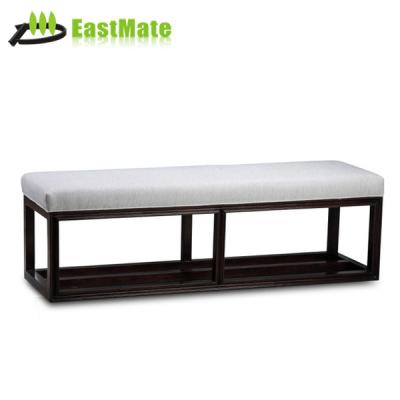 China Contemporary hotel bedroom bed end bench uphosltery stool and wooden sofa bench for sale