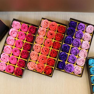 China Best Gift 23pcs Basic Cleaning Soap Rose Flower Bouquet Flower Soap Roses For Valentine's Day for sale