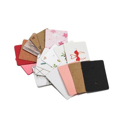 China Morden Custom Logo Printed Cardboard Packaging Earring Card for sale