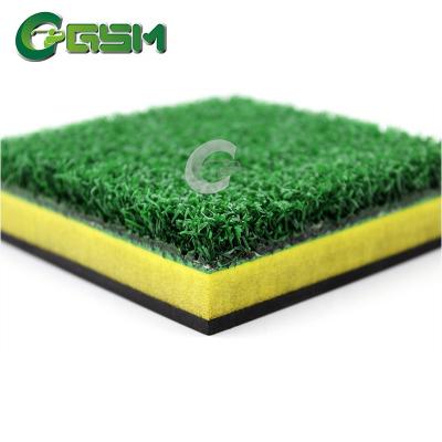 China Chinese Gold Golf Hitting Mat 30kg Swing Mat Golf Hitting Practice Manufacturer Court Sports Hitting Swing Mat for sale