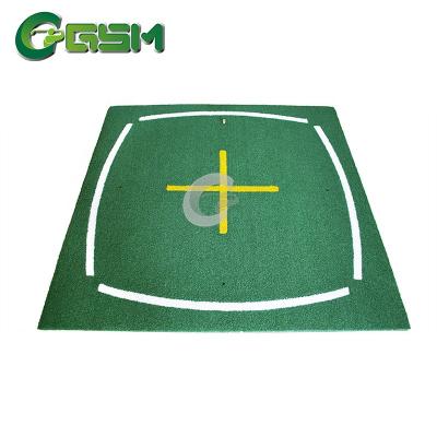 China 2021 new style portable indoor sports court golf hitting green mat with EVA foam+non-woven cloth fabric for sale