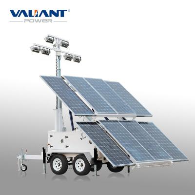 China Good quality hot sale 20kw mobile light mining construction site towers / off-grid solar system for sale for sale