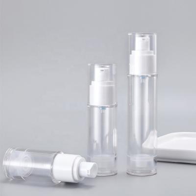 China Cosmetic Wholesale Plastic Transparent Airless Lotion Or Spray Pump Bottle for sale