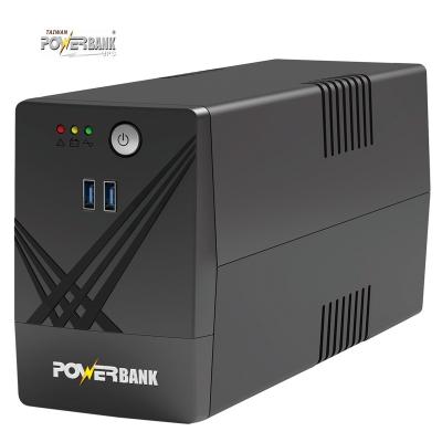 China COMPUTER OEM 500va 700va 900va 1200va simulated sine wave line interactive small UPS with USB charger for PC for sale