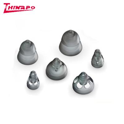 China Hearing Aid High Precision 6mm, 8mm, 10mm, Medical Hearing Aid Accessory LSR Silicone Ear Domes For BTE Widex Siemens Sound Hearing Aid for sale