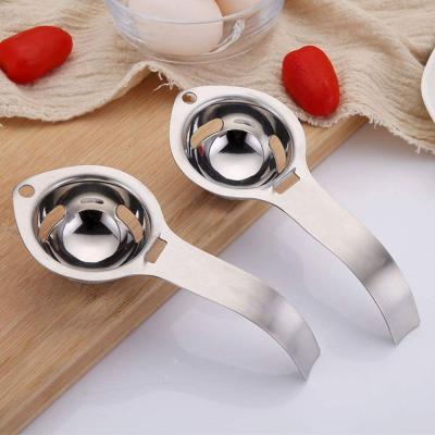 China Kitchen Tools Egg Yolk Filter Food Grade Egg Divider Stainless Steel Viable White Egg Separator for sale