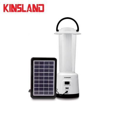 China Hot ABS New Arrival Factory Price Portable Waterproof Emergency Rechargeable Solar Camping Lantern With Solar Panel for sale