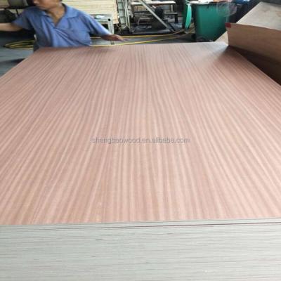 China Industrial Face Wood Sapele Fancy Sapele Plywood for sale