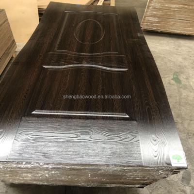 China Traditional Compression Press Sapele MDF Plywood Door Skin for sale