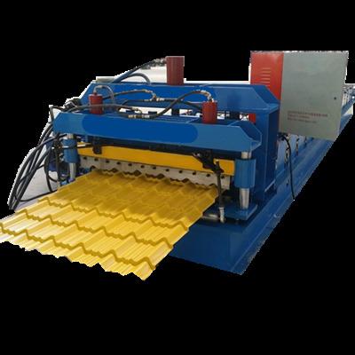 China High Quality Colorful Building Material Stores Metal Glazed Roofing Tile Roll Forming Machine for sale