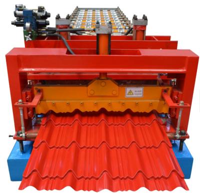 China ROOF Glazed Tile Metal Plate Roll Forming Machine for sale