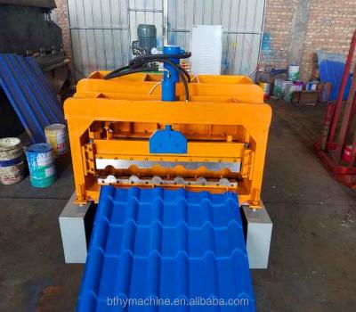 China Building Material Stores Glazed Tile Roofing Sheets Making Machine for sale