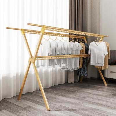 China Anti-Aging Folding Stainless Steel Clothes Organizer Hanger Dryer Foldable Bipolar Balcony Drying Clothes Rack For Drying Rack for sale