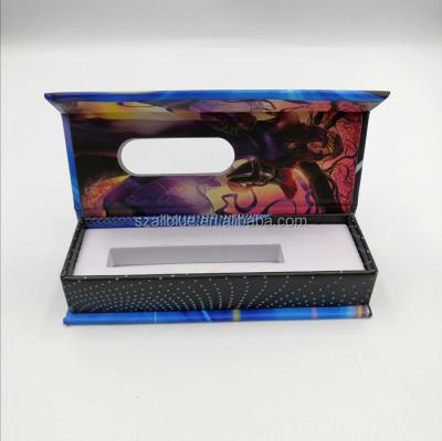 China Wholesale Handmade Luxury Magnetic Gift Square Folding Cardboard OEM Window Box Child Safe Packaging for sale