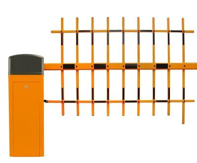 China 3-Bar Fence Arm Parking Barrier Gate 4 Meters for Parking Lot Management System for sale