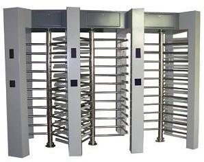 China Smart Three Lane Full Height Turnstiles Building Security Entry System Custom Barrier Gate for sale