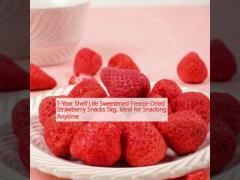 1-Year Shelf Life Sweetened Freeze-Dried Strawberry Snacks 5kg, Ideal for Snacking Anytime