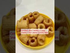 Certified  Rice Crackers | Crispy Snacks | Low-Calorie Crunchy Bites