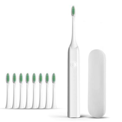 China Battery powered Sonic Wireless Electric Toothbrush IPX7 Waterproof toothbrush head for sale