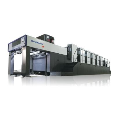 China Factory Best Selling XJ165-5 Five Color Large Format Offset Press For Color Packaging Printing for sale