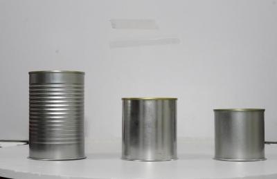 China Round Tin 70mm 73mm Diameter 300gm 330gm 420gm 3 Pieces Seafood Tomatoes Can For Fish Industrial Mint for sale