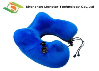 China Peso ligero inflable de la almohada del cuello del viaje de la forma de U con diseñado ergonómicamente en venta