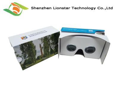 China Google Cardboard 3D Movies VR Box , Virtual Reality Cardboard Compatible Headsets  for sale