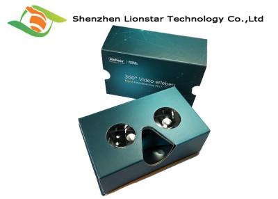 China Smartphone Virtual Reality Cardboard 3d Viewer As Promotional Gifts / 37mm Biconvex Lens for sale