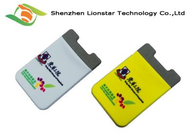 China Soft Lycra Cell Phone Holder With 3M Sticker Adhesive And Spandex Fabric for sale