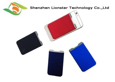 China Lycra Cell Phone Pocket Card Holder For Credit Card / Transportation Card for sale