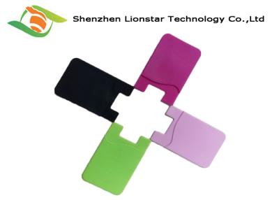 China Silicone Adhesive Cell Phone Card Holder , Smart Wallet Mobile Card Holder for sale