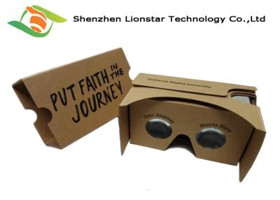 China Promotional Gifts Virtual Reality Cardboard Multi Color For Children / Friends / Family for sale