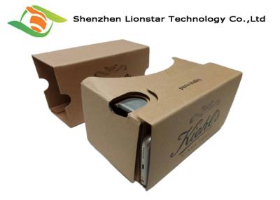 China Eco - Friendly Cardboard Virtual Viewer , Google Cardboard Virtual Reality 3d Glasses  for sale