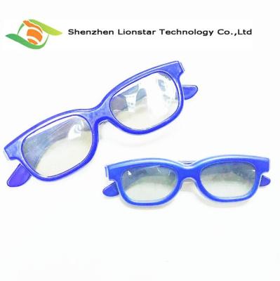 China Circular Polarized 3D Glasses , Plastic Or Paper Movie Theater 3D Glasses  for sale