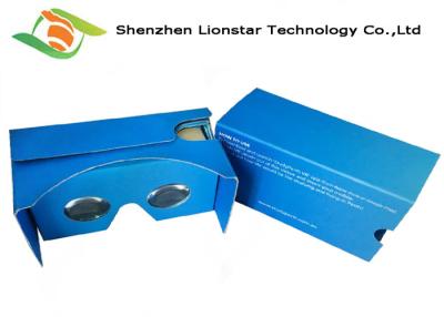 China Adults Kids Cardboard VR Glasses Viewer Headset With Custom Logo / Printing for sale