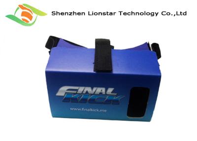 China Colorful Virtual Reality Goggles For Iphone , Google Cardboard VR Headset for sale