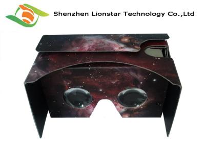 China 3.5-6.0 Inch Cell Phone Cardboard VR Viewer Waterproof With Two Sides Printing for sale