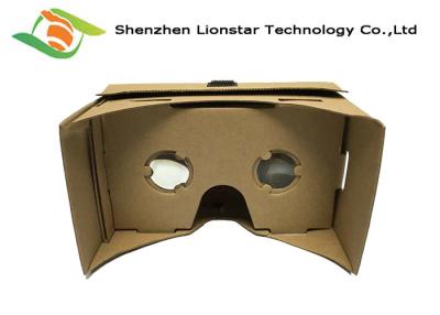 China DIY Virtual Reality 3D Glasses Cardboard VR Goggles 25 Mm / 34 Mm Lens for sale