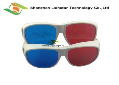 China 3D Plastic Framed Vision Glasses Linear Polarizer Film 3D Glasses For 3D Videos for sale