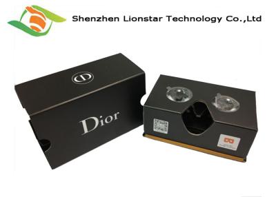 China Cardboard 3d Viewer For Iphone , Diy Virtual Reality Headset For Watching 360° Videos for sale