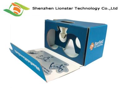 China Full Color Smartphone Use Virtual Reality Cardboard With 34 /37 mm Biconvex Lens for sale