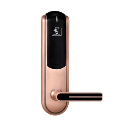 China Hotel Door Lockset HS Code RFID Card Hotel Security Zinc Alloy Smart Electronic Lock for sale