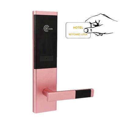 China Aluminum Alloy Hotel Room Proximity Electronic Card Smart Locks With Hotel Access Card System for sale