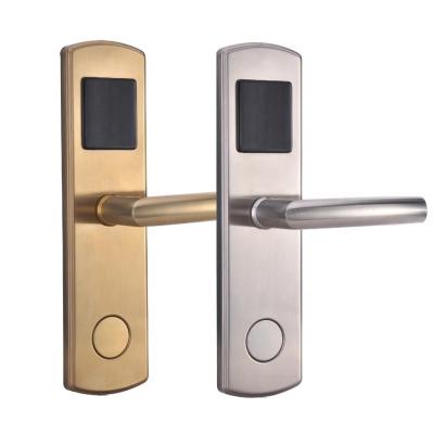 China Good Stainless Steel 304 Stainless Steel Panel Electronic Lock RFID Card Swipe Door Lock For Hostel for sale