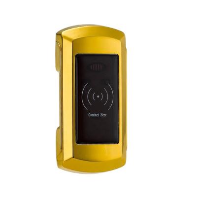 China Modern Gold Color Swipe Smart Card Locker Lock Cabinet Lock for sale